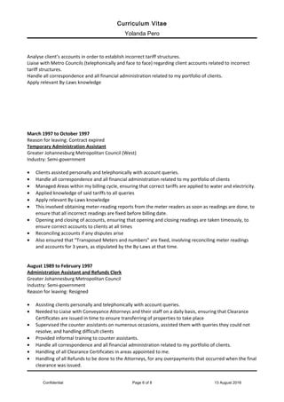 Yolanda Pero Curriculum Vitae PDF