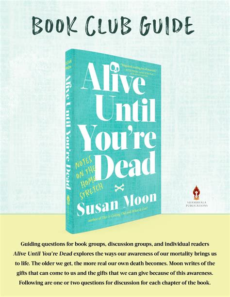 Calam O Alive Until You Re Dead Book Club Guide