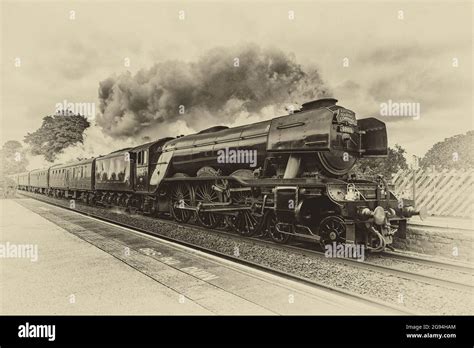 The iconic Flying Scotsman, 60103, preserved steam loco Stock Photo - Alamy