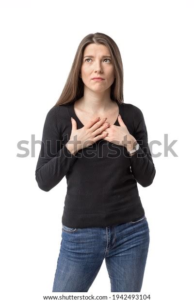 Sad Woman Fold Her Arms On Stock Photo 1942493104 Shutterstock