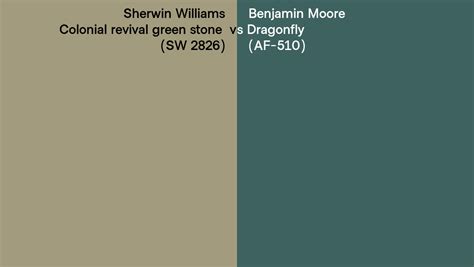 Sherwin Williams Colonial Revival Green Stone Sw 2826 Vs Benjamin