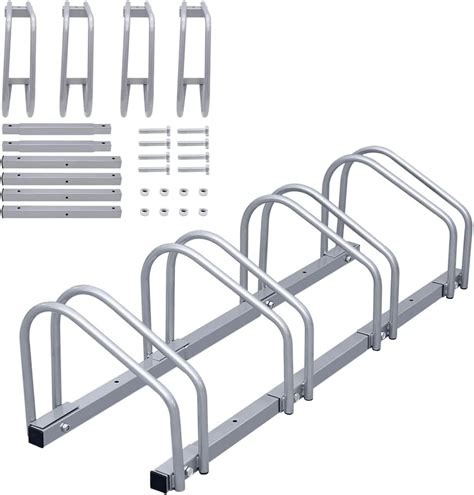 Randaco Rastrelliera Per Biciclette Per 4 Biciclette Supporto Da