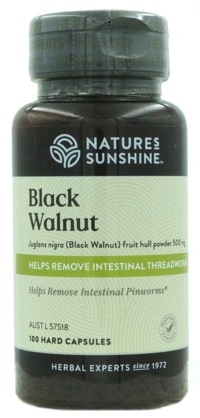 Natures Sunshine Black Walnut 100 Capules Misty Mountain Lifestyle Shop