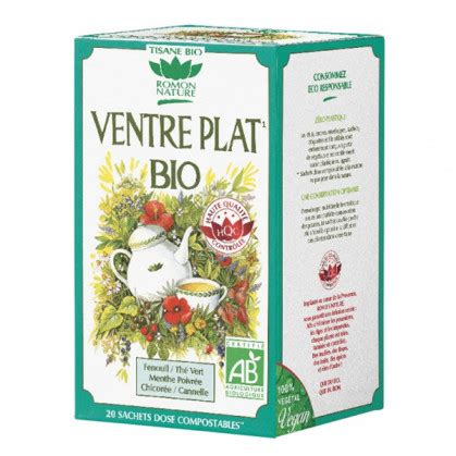 Tisane Ventre Plat Bio 20 Sachets Romon Nature Achat Romon Nature