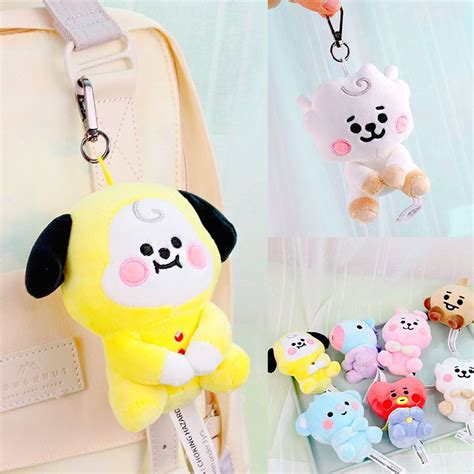 KPOP BTS BT21 Seated Doll 20cm Plush Toy Gifts TATA COOKY CHIMMY KOYA