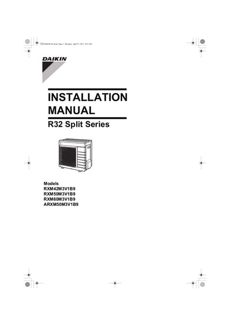 Mode D Emploi Daikin Arxm M V B Des Pages