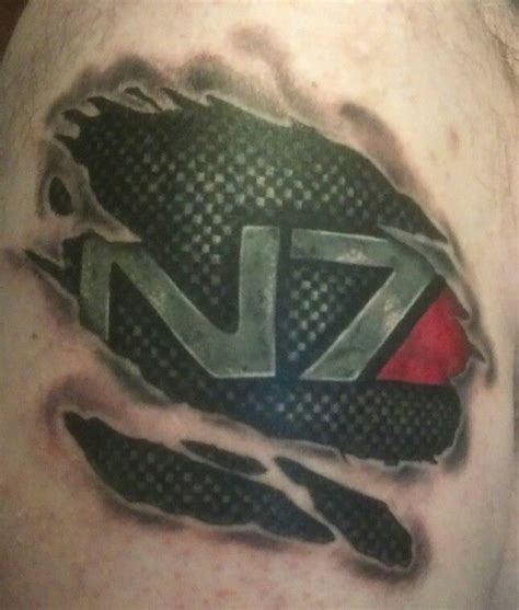 My Mass Effect Cover Up Tattoo Done By Anna At Adorn Shrewsbury Adorn Uk N7 Mass