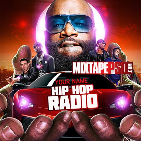 Mixtape Cover Template Hip Hop Radio 42 Graphic Design Mixtapepsdscom