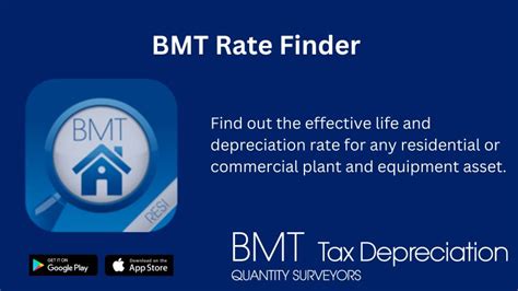 Bmt Tax Depreciation Quantity Surveyors On Linkedin With More Than 1500 Plant And Equipment