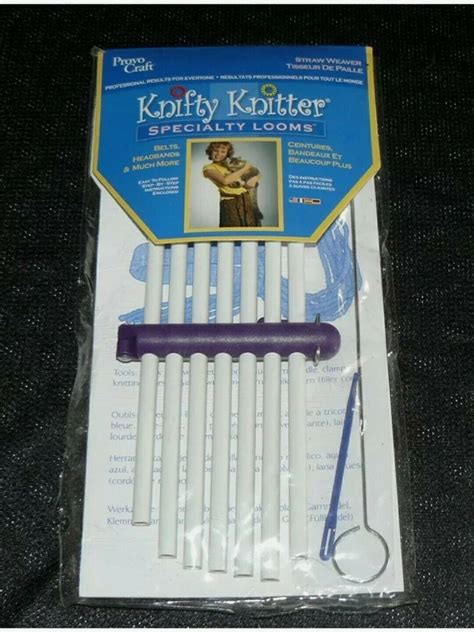 Nip Provo Craft Knifty Knitter Speciality Loom Straw Weaver Set Ebay