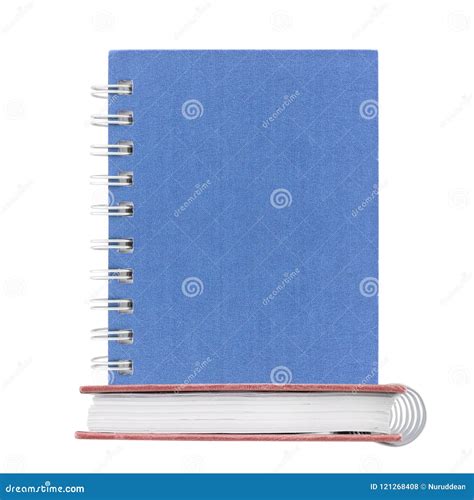 Cuaderno Con La Carpeta Espiral Aislada En El Fondo Blanco Foto De