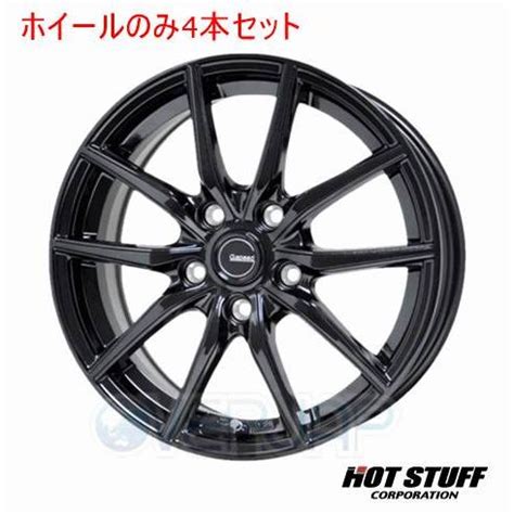 4本セット HOT STUFF G speed G 02 メタリックブラック メタリックB 17インチ 7 0J 114 3 5 38 エクストレイル T32 OVERJAP 通販