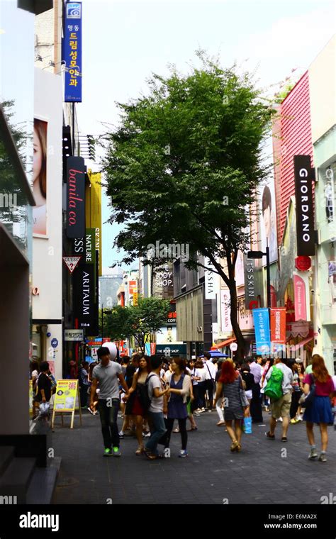 Myeongdong, Seoul, South Korea Stock Photo - Alamy