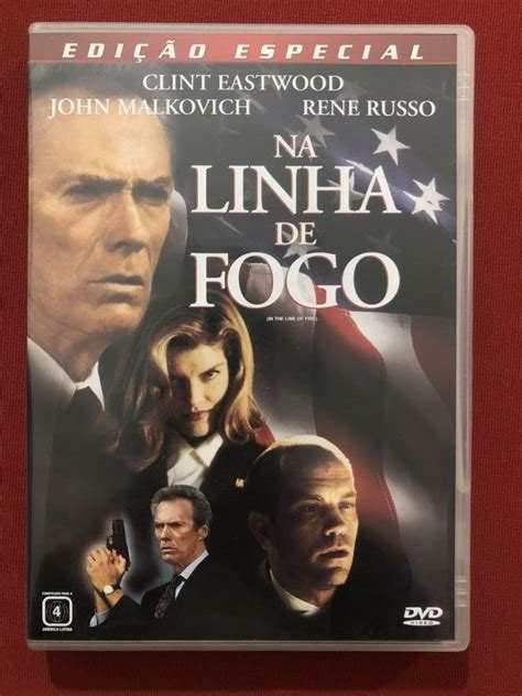 DVD Na Linha De Fogo Clint Eastwood Seminovo