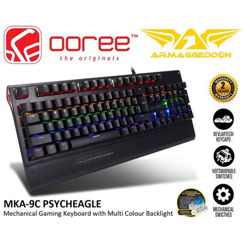 Armaggeddon Mka C Mka C Psycheagle Wired Usb Mechanical Blue Switch