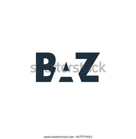 Baz Logo Vector Graphic Branding Letter Stock Vector Royalty Free