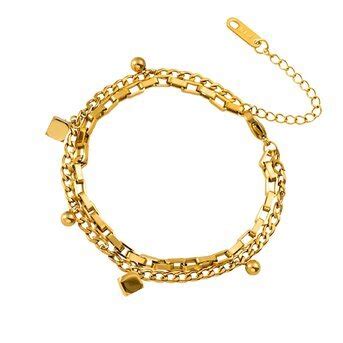 18K Gold Plated Stainless Steel Bracelet Intensity SKU 87289 0