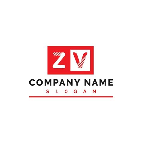 Premium Vector Zv Logo Design Zv Letter Logo Vector Illustration Vector