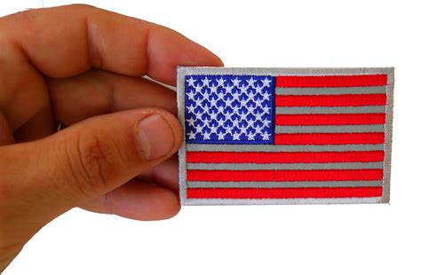 American Flag Reflective Patch Embroidered Patches By Ivamis Patches