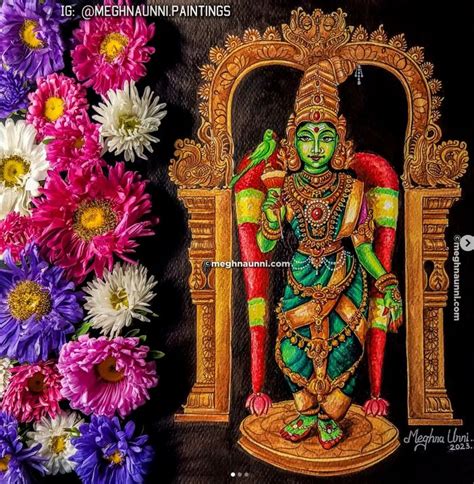 Madurai Meenakshi Amman Painting Navaratri Nava Kshetra