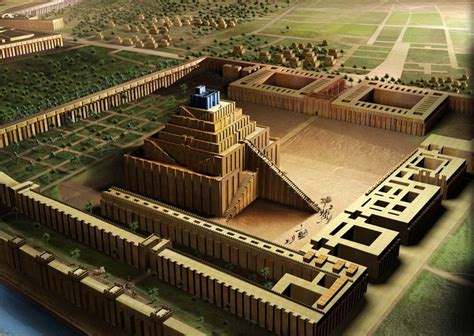 Graphical Reconstruction Of The Etemenanki The Name Of A Ziggurat