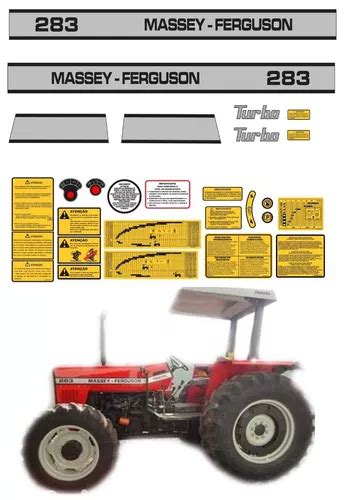 Kit Adesivos Trator Massey Ferguson Turbo Ca Mq