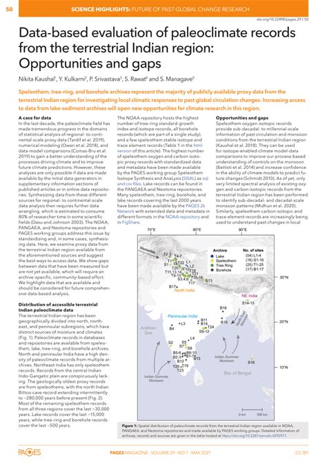 Pdf Data Based Evaluation Of Paleoclimate Records From The