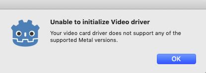 Vulkan Unable To Initialize Video Driver On MacOS Mojave 10 14 6