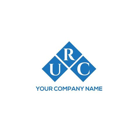 URC letter logo design on white background. URC creative initials ...