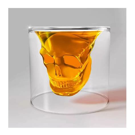 Vasos Calaca Shot Tequilero Belug Pack Vaso Vidrio Calavera Ml