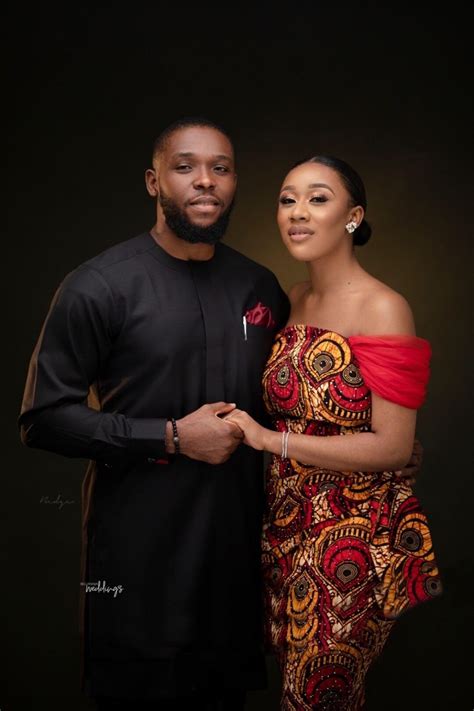 African Couple Wearankara Couple Outfit Ankara Classy Weddingtrending Wedding Outfitwomen