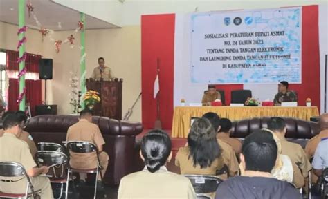 Transformasi Digital Pemkab Asmat Mulai Gunakan Tanda Tangan Digital