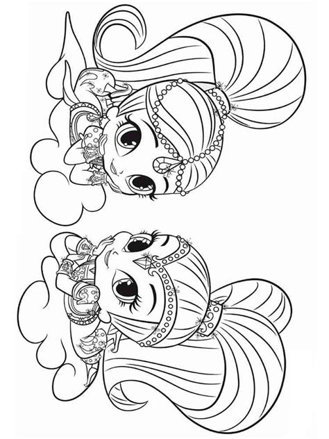 Free Printable Shimmer And Shine Coloring Pages