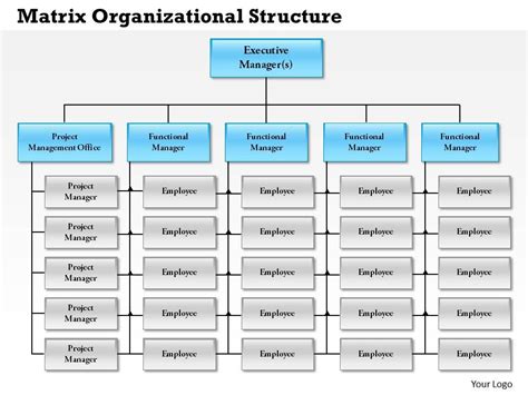 0514 Matrix Organizational Structure Powerpoint Presentation