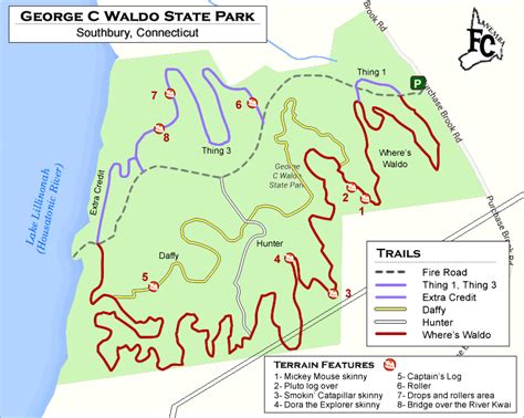 Waldo Mountain Biking Trail Map