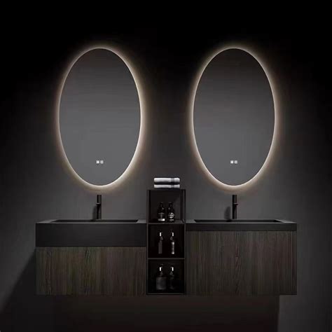 Modern Design Led Lighting Mirror Decorative Led Oval Bathroom Mirror