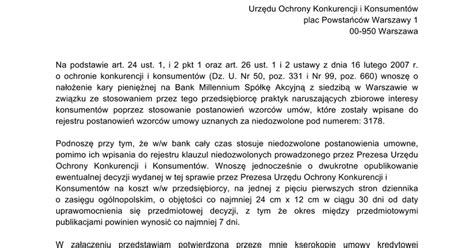 Millennium Zawiadomienie Do Uokik Google Docs