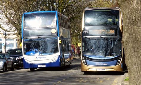 Cheltenham ... sunny on the buses, Stagecoach VX61 FKK pas… | Flickr