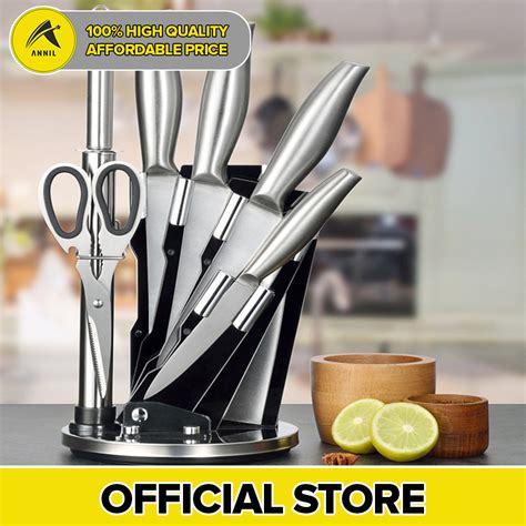 Annil Creative Stainless Steel Kitchen Knives Full Set Ergonomic Design