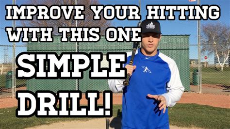 One Simple Baseball Hitting Drill For Kids Youtube