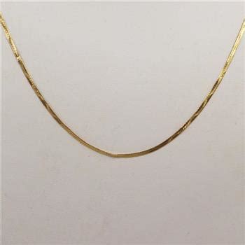 Kt Gold Herringbone Necklace Property Room