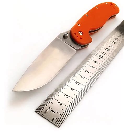 Orange G10 Handle Pocket Multipurpose Folding Knife Aus 8 Steel Blade