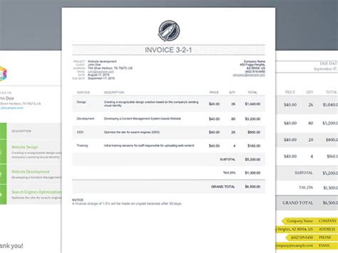 Best Simple Free Html Invoice Templates