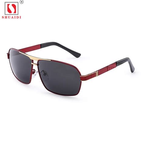 Retro Square Polarized Sunglasses Men Alloy Classic Brand Night Vision