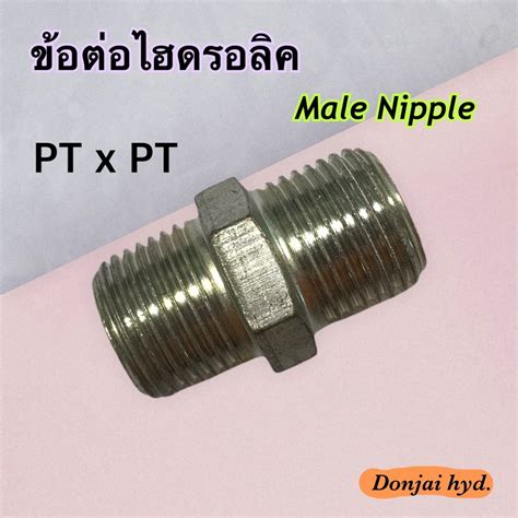 Hydraulic Male Nipple Pt X Pt Bar