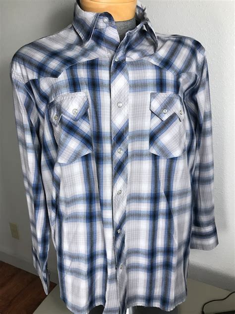 Vintage Wrangler Rockabilly Plaid Shirt Gem