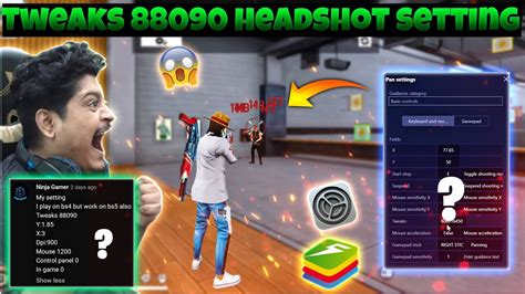 Tweaks Headshot Setting Best Tweaks Value For Free Fire