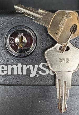 Sentry Safe Schwab 3B2 Replacement Key 3A2 3W2 Lock Series