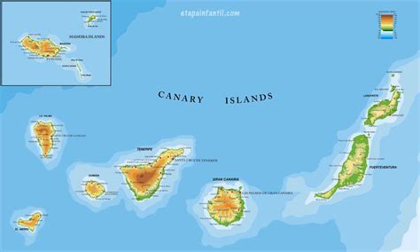 Los Mejores Mapas De Las Islas Canarias Para Imprimir Etapa Infantil