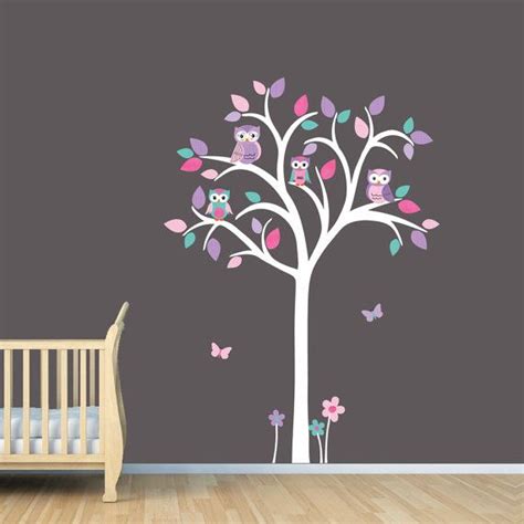 Owl Tree Decal Owl Tree Wall Sticker Owl By Stickitdecaldesigns 6900